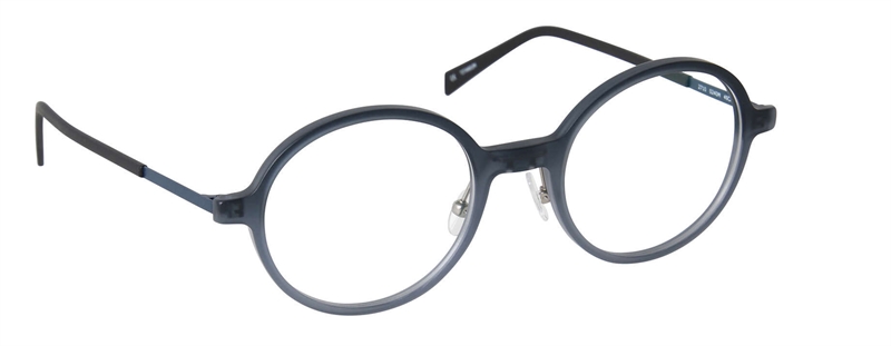 nine eyewear 2710 Brillestel (Form: Rund - Farve: Blå)