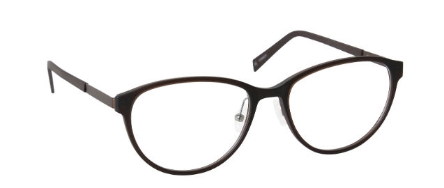 nine eyewear 2823 Brillestel (Form: Panto - Farve: Brun)