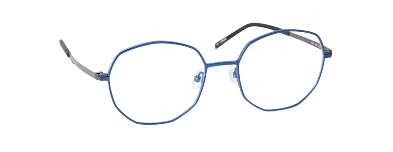nine eyewear 2582 Brillestel (Form: Panto - Farve: Blå)