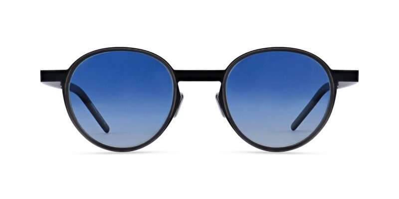 MOREL 90035C Solbrille (Form: Panto - Farve: Sort)