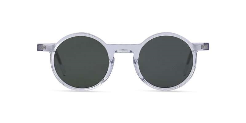 MOREL 90011C Solbrille (Form: Rund - Farve: Transparent)