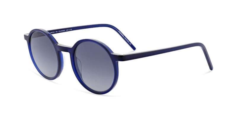 MOREL 90063C Solbrille (Form: Rund - Farve: Blå)