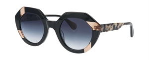 WooW SUPER SPIN 1 Solbrille (Form: Rund - Farve: Sort)