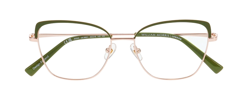 WilliamMorris 50344 Brillestel (Form: Firkantet - Farve: Grøn)