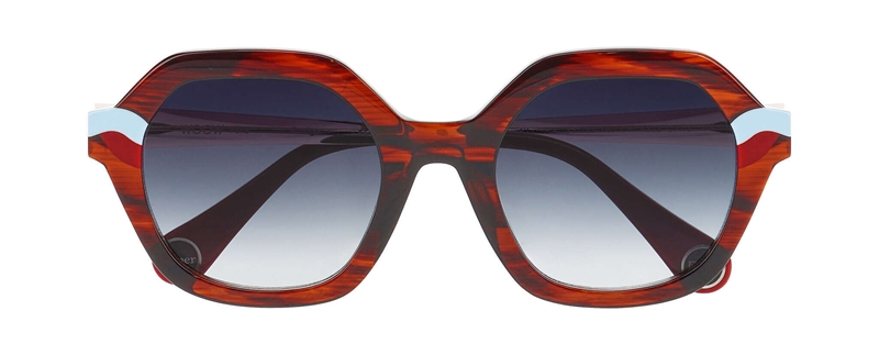 WooW SUPER FLAME 2 Solbrille (Form: Firkantet - Farve: Brun)