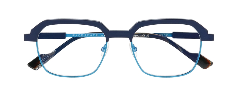 FaceAFace FACTORY 2 Brillestel (Form: Firkantet - Farve: Blå)