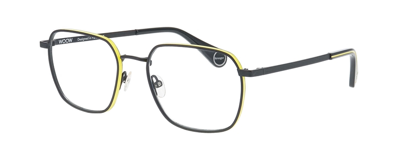 WooW BE STRONGER 1 Brillestel (Form: Firkantet - Farve: Sort)