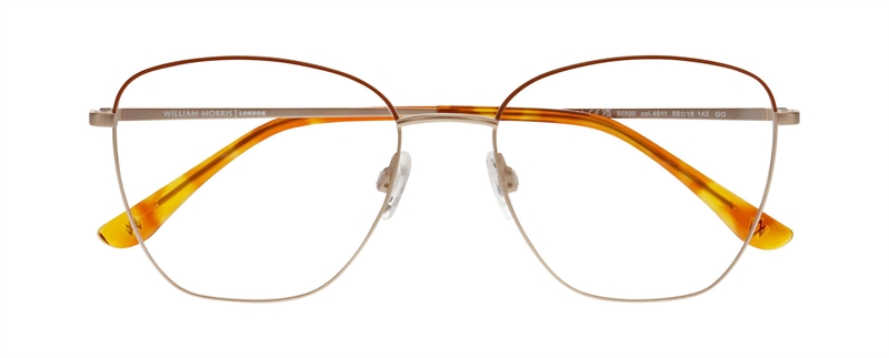 WilliamMorris 50320 Brillestel (Form: Firkantet - Farve: Orange)