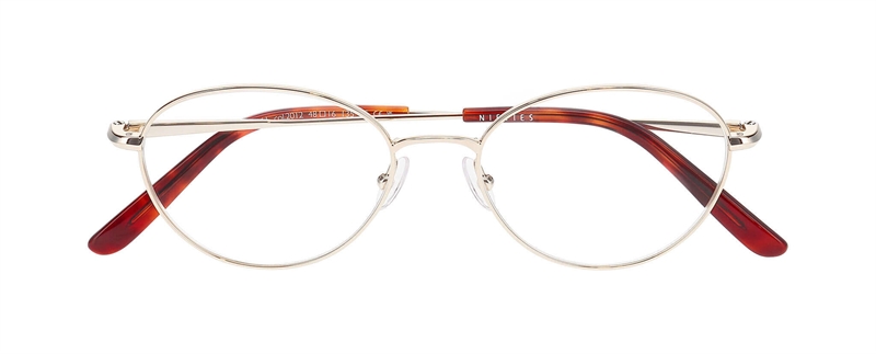 Nifties NI8561 Brillestel (Form: Oval - Farve: Guld)