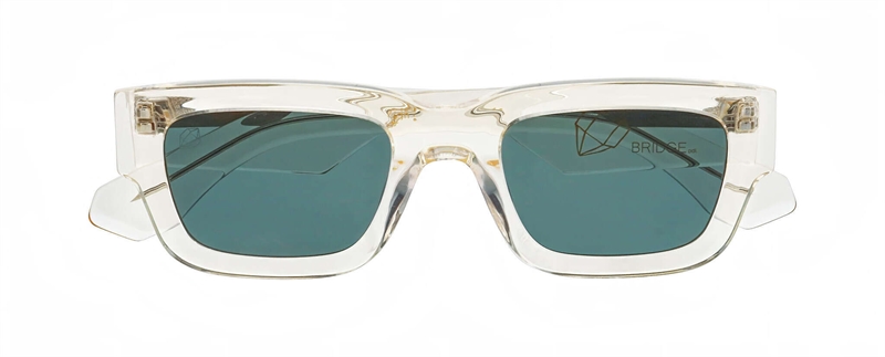 ProDesign FLINT Solbrille (Form: Firkantet - Farve: Hvid)