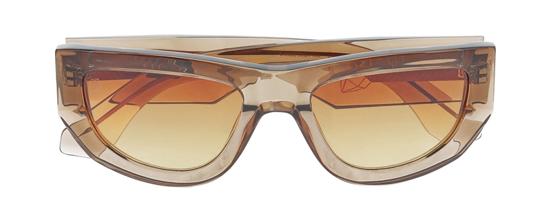ProDesign FLAME Solbrille (Form: Firkantet - Farve: Brun)