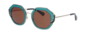 WooW SUPER LUCK 2 Solbrille (Form: Firkantet - Farve: Grøn)