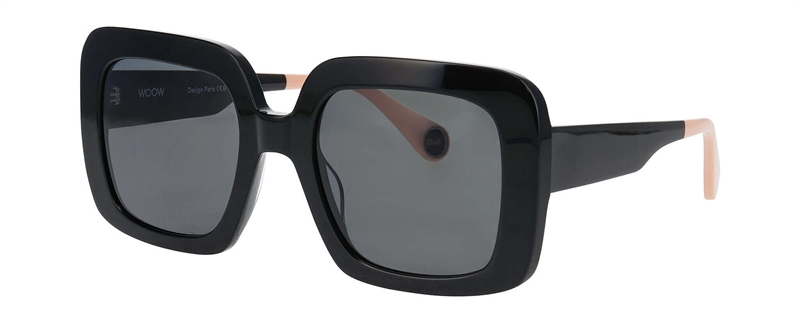 WooW SUPER BLUFF 2 Solbrille (Form: Firkantet - Farve: Sort)