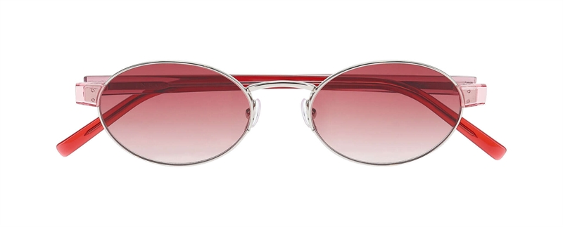 Inface HEY Solbrille (Form: Oval - Farve: Rød)