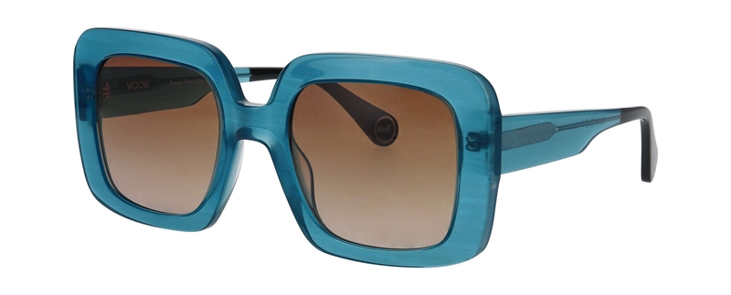 WooW SUPER BLUFF 2 Solbrille (Form: Firkantet - Farve: Blå)