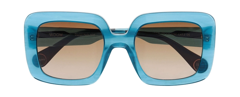 WooW SUPER BLUFF 2 Solbrille (Form: Firkantet - Farve: Blå)