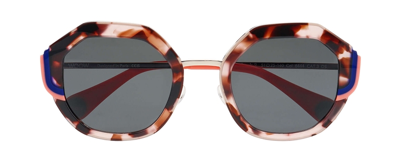 WooW SUPER LUCK 2 Solbrille (Form: Firkantet - Farve: Pink)