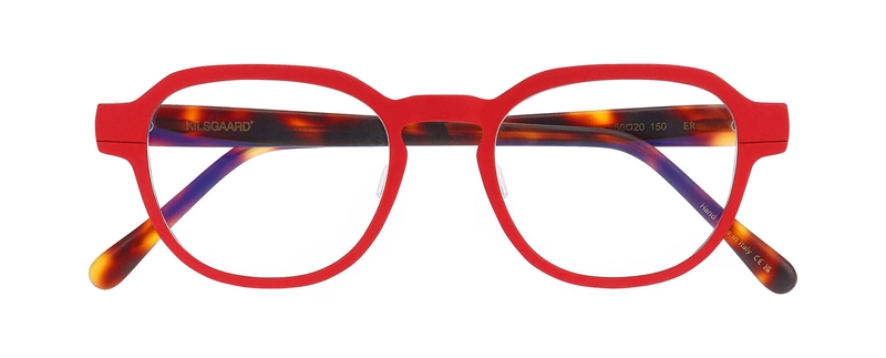 Kilsgaard ALUMINUM 20 Brillestel (Form: Firkantet - Farve: Rød)