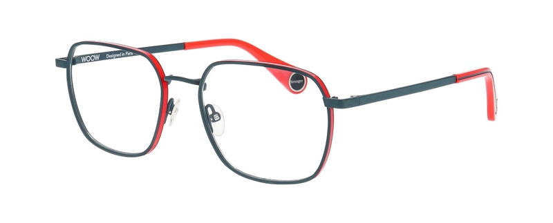 WooW BE STRONGER 1 Brillestel (Form: Firkantet - Farve: Blå)