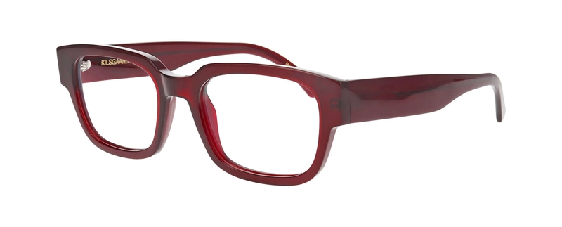 Kilsgaard ACETATE 09 Brillestel (Form: Firkantet - Farve: Rød)