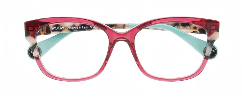 WooW LET'S START 3 Brillestel (Form: Cat Eye - Farve: Pink)