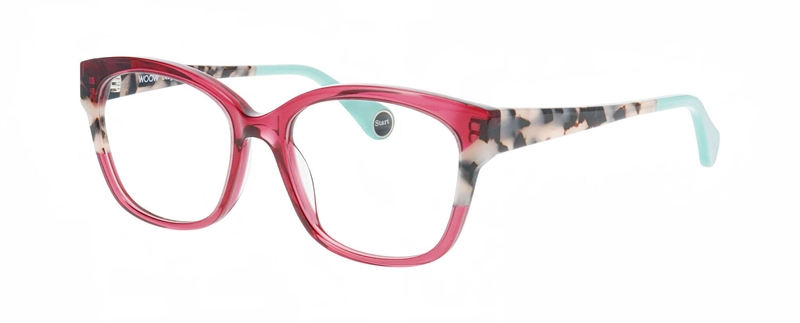 WooW LET'S START 3 Brillestel (Form: Cat Eye - Farve: Pink)