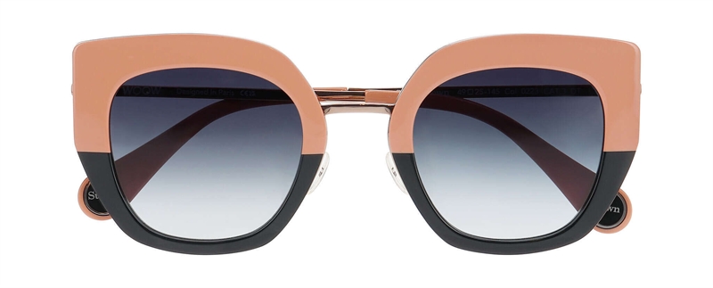 WooW SUPER DOWN Solbrille (Form: Firkantet - Farve: Pink)