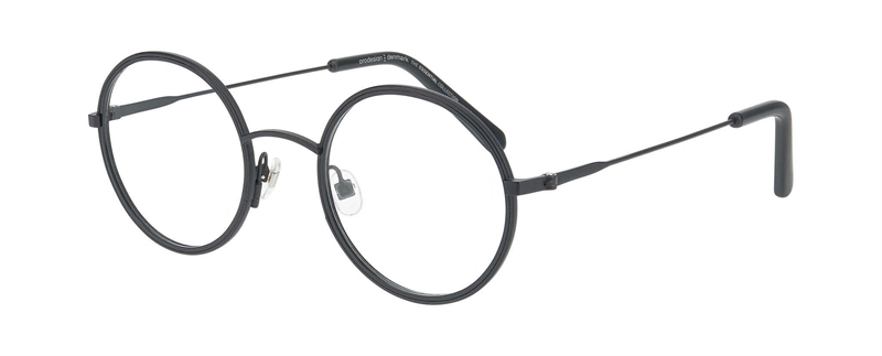 ProDesign ARCUS 1 Brillestel (Form: Rund - Farve: Sort)