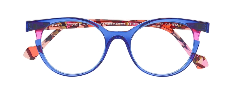 FaceAFace BAHIA 3 Brillestel (Form: Rund - Farve: Blå)