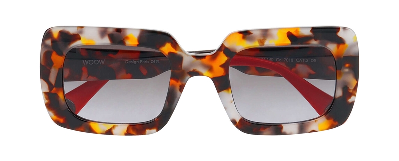 WooW SUPER BLUFF 1 Solbrille (Form: Firkantet - Farve: Sort)