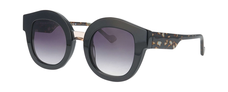 FaceAFace FLOW 1 Solbrille (Form: Firkantet - Farve: Sort)