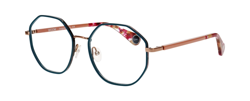 WooW PLAY LIST 2 Brillestel (Form: Firkantet - Farve: Blå)