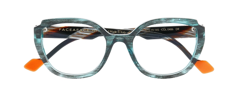 FaceAFace NOOKS 1 Brillestel (Form: Firkantet - Farve: Blå)