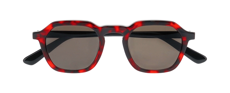 Nifties NI9882 Solbrille (Form: Firkantet - Farve: Rød)