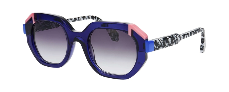 FaceAFace FUSED 1 Solbrille (Form: Firkantet - Farve: Blå)