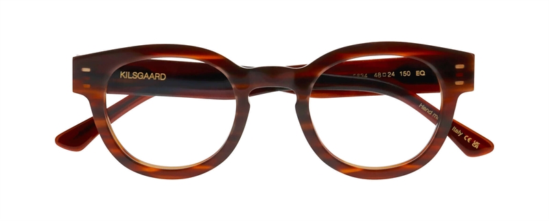 Kilsgaard ACETATE 17 Brillestel (Form: Rund - Farve: Brun)