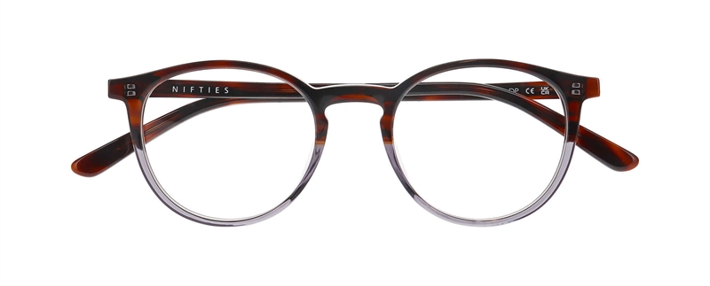 Nifties NI9503 Brillestel (Form: Rund - Farve: Brun)