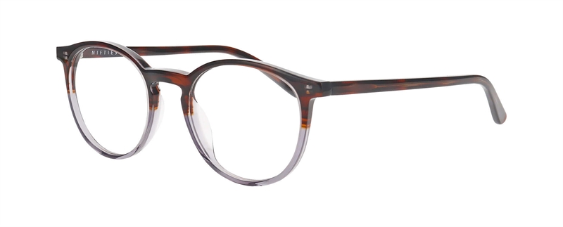 Nifties NI9503 Brillestel (Form: Rund - Farve: Brun)