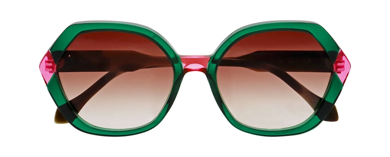 FaceAFace GIOCO 2 Solbrille (Form: Firkantet - Farve: Grøn)