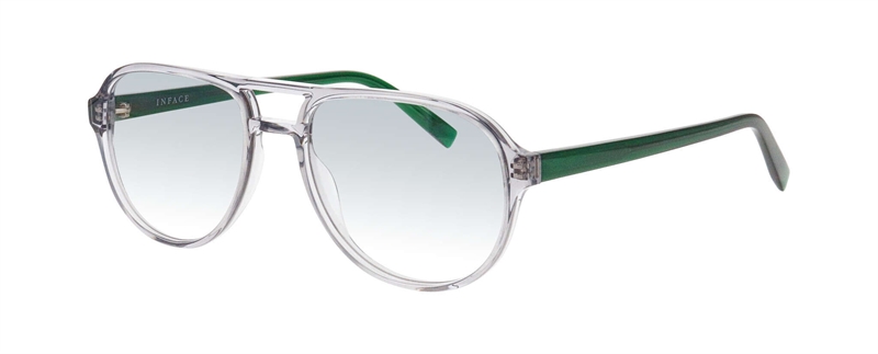 Inface KEEN Brillestel (Form: Pilot - Farve: Grøn)
