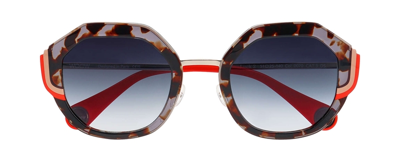 WooW SUPER LUCK 2 Solbrille (Form: Firkantet - Farve: Grå)