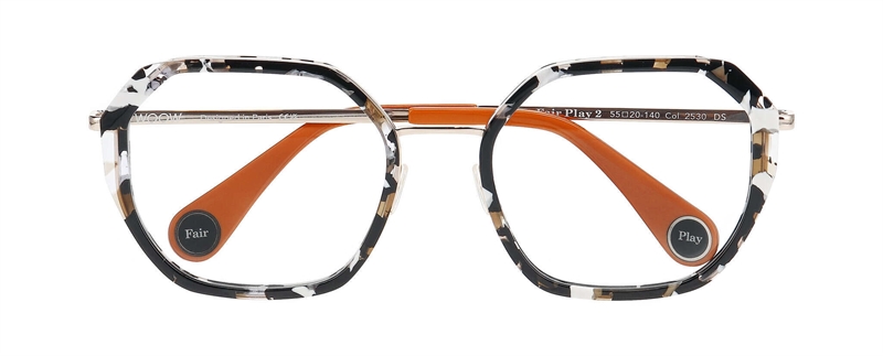 WooW FAIR PLAY 2 Brillestel (Form: Firkantet - Farve: Sort)