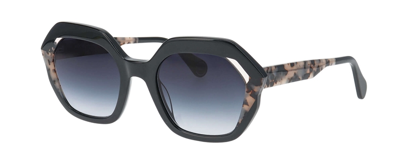 WooW SUPER ACE 2 Solbrille (Form: Firkantet - Farve: Sort)