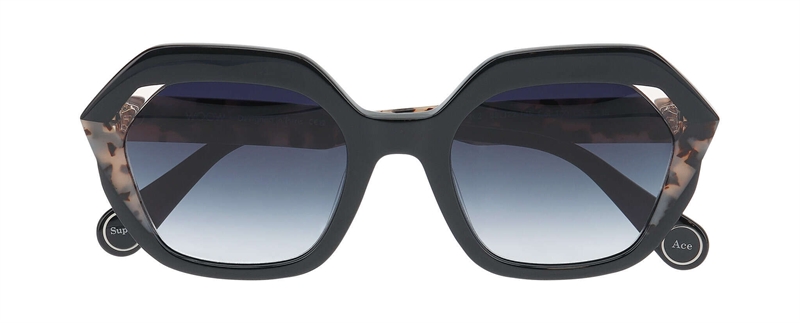 WooW SUPER ACE 2 Solbrille (Form: Firkantet - Farve: Sort)