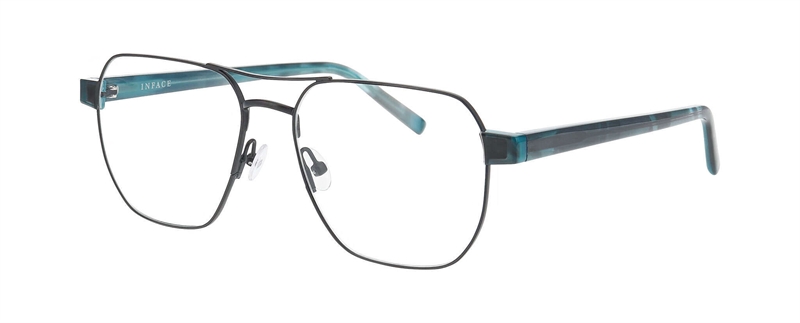 Inface DANG Brillestel (Form: Firkantet - Farve: Blå)