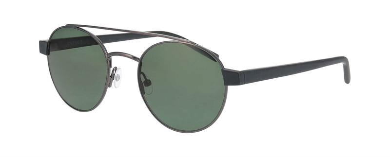 Inface OUCH Solbrille (Form: Panto - Farve: Grå)