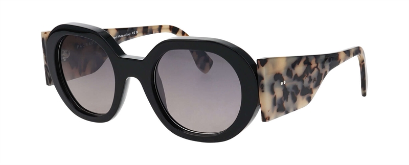 FaceAFace HYPNO 1 Solbrille (Form: Firkantet - Farve: Sort)