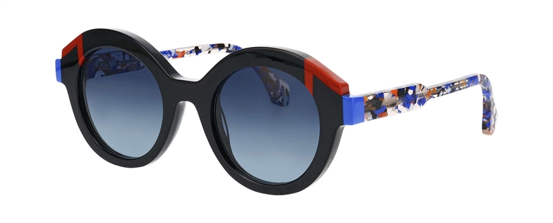 FaceAFace FUSED 2 Solbrille (Form: Panto - Farve: Sort)