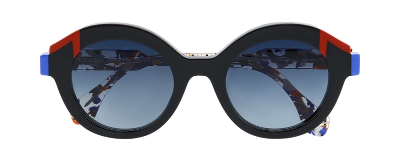 FaceAFace FUSED 2 Solbrille (Form: Panto - Farve: Sort)