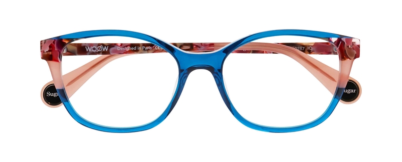 WooW SUGAR SUGAR 3 Brillestel (Form: Firkantet - Farve: Blå)